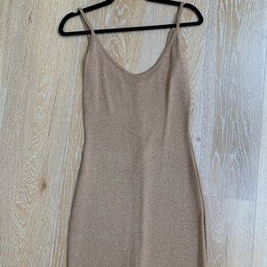 Vintage gold mini dress